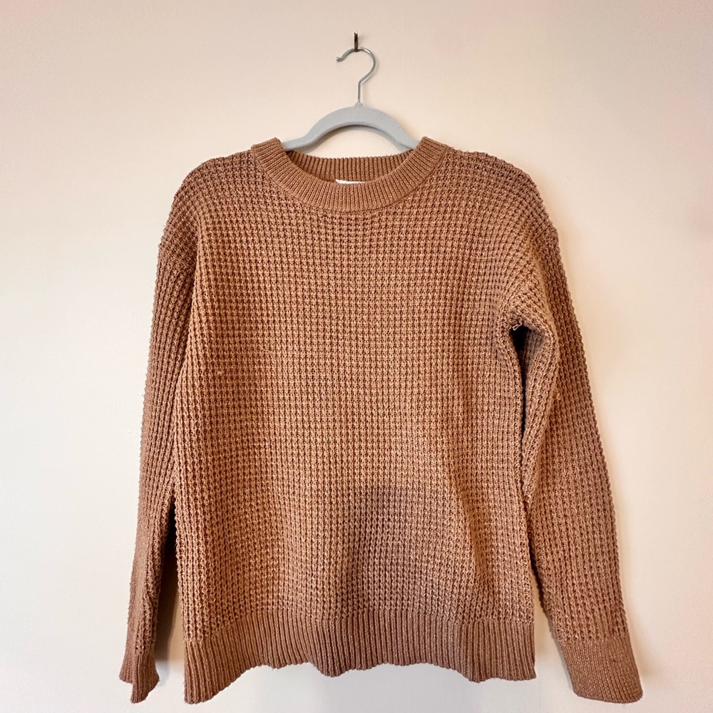 Time and Tru Men's Tan Crewneck Sweater